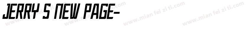 Jerry s new page字体转换